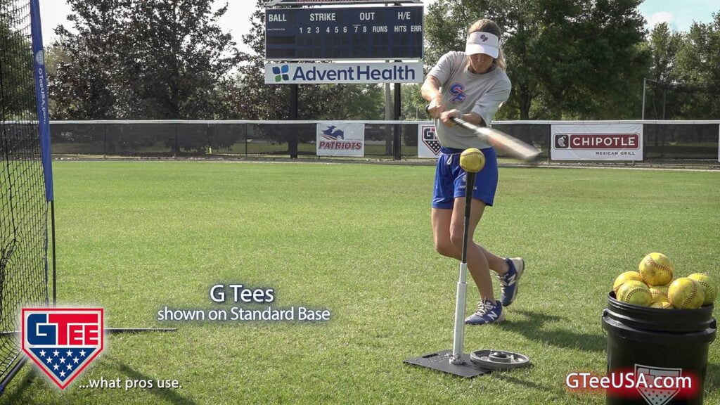 What's the best angle to hit a ball off of a batting tee?